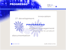 Tablet Screenshot of progresso.dk